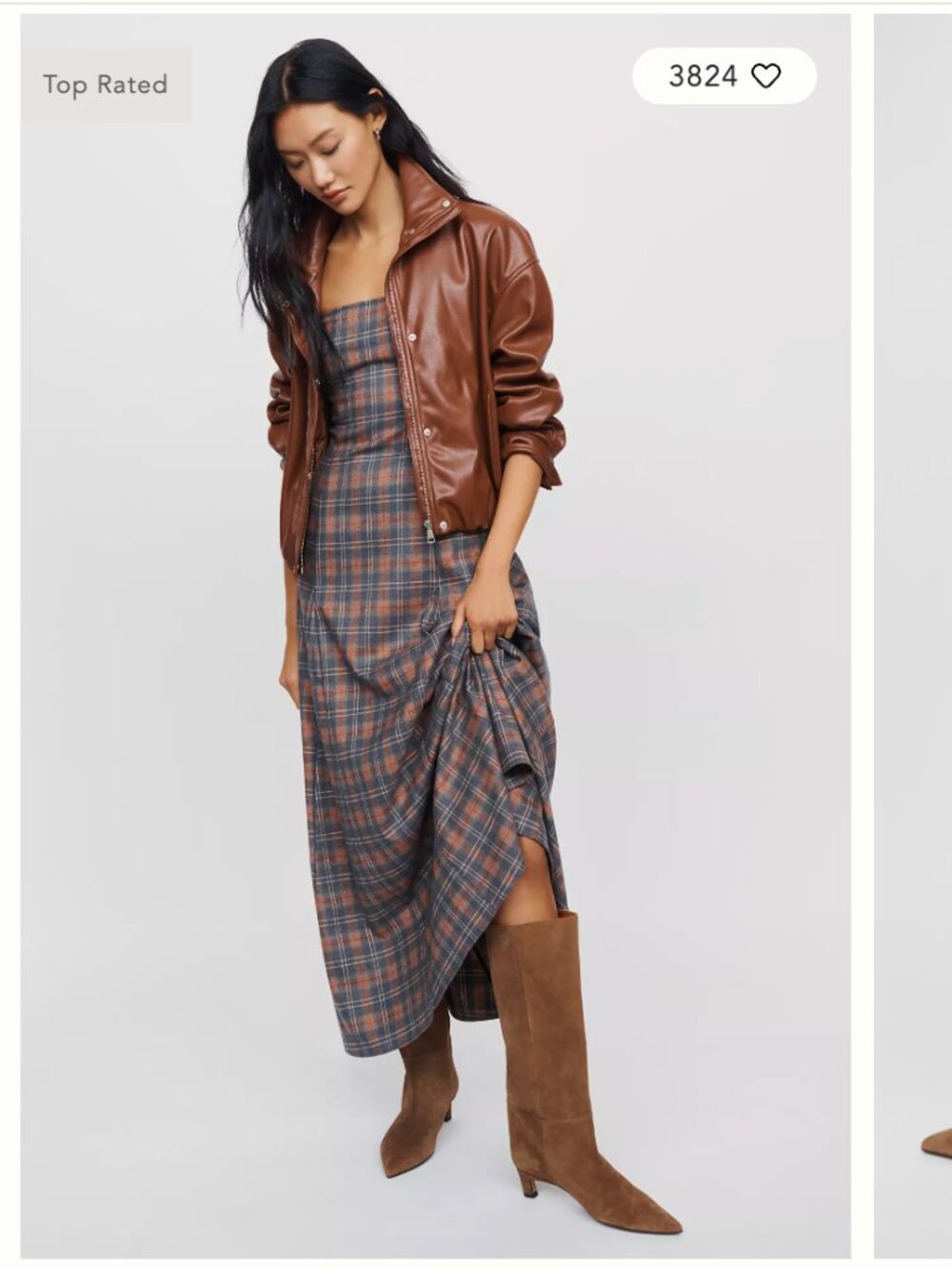 $278 By Anthropologie Maddox Wide Leg Kitten Heel Tall Suede Boots, Taupe, EU 39 - Picture 4 of 10